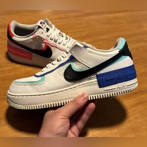 Nike Air Force 1 Shadow “White/Chile Red-sunset Pulse-black” 11.5W/ 10M